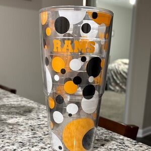 VCU Rams Tervis Polka Dot Tumbler - Yellow, Black, White 24oz